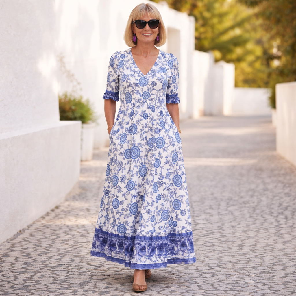 Pamela | Floral Dress - Breezy Vibe